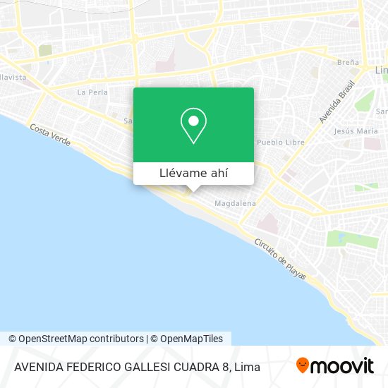 Mapa de AVENIDA FEDERICO GALLESI CUADRA 8