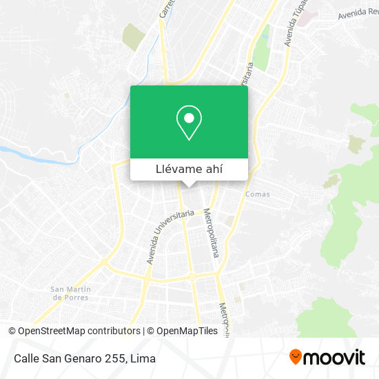 Mapa de Calle San Genaro 255