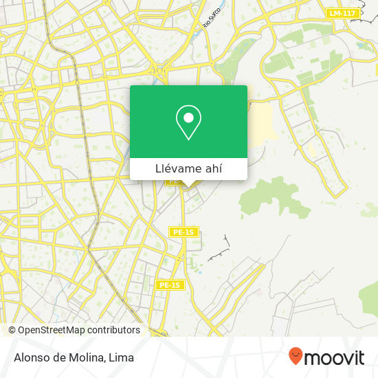 Mapa de Alonso de Molina