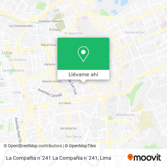 Mapa de La Compañia  n¨241  La Compañia  n¨241