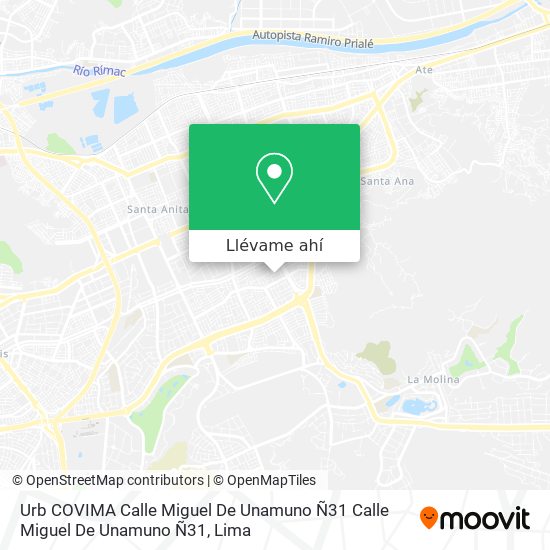 Mapa de Urb  COVIMA  Calle Miguel De Unamuno Ñ31 Calle Miguel De Unamuno Ñ31