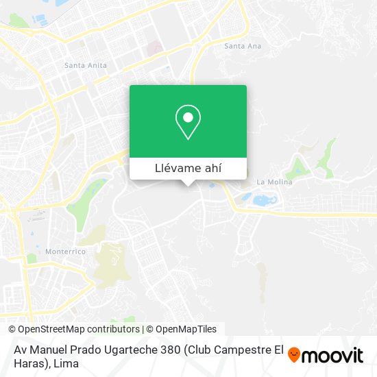 Mapa de Av  Manuel Prado Ugarteche 380 (Club Campestre El Haras)