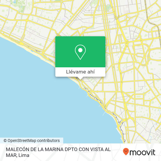 Mapa de MALECÓN DE LA MARINA   DPTO CON VISTA AL MAR