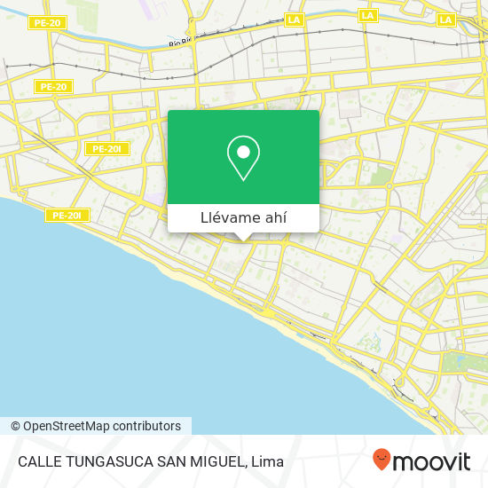 Mapa de CALLE TUNGASUCA SAN MIGUEL