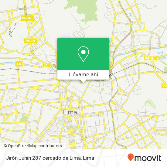 Mapa de Jirón Junin 287 cercado de Lima