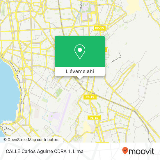 Mapa de CALLE Carlos Aguirre  CDRA 1