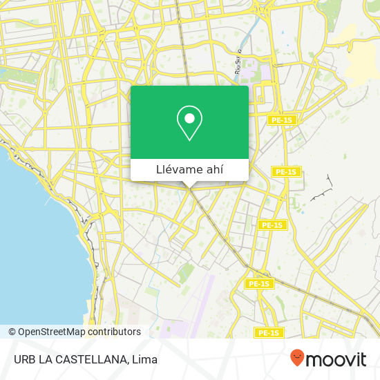Mapa de URB  LA CASTELLANA