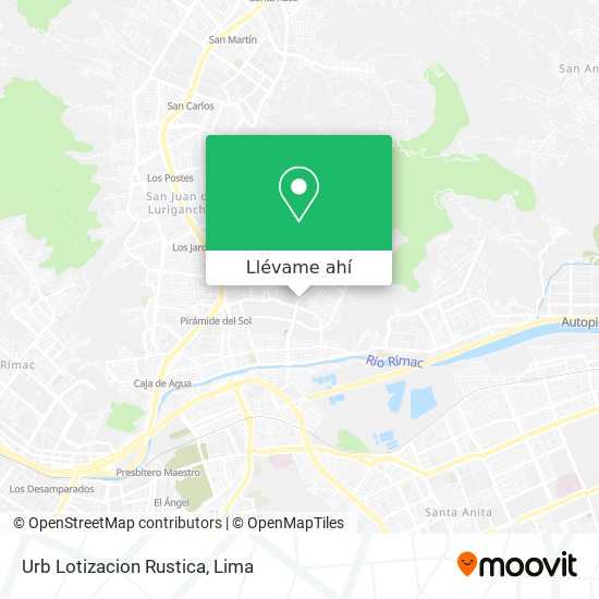 Mapa de Urb  Lotizacion Rustica