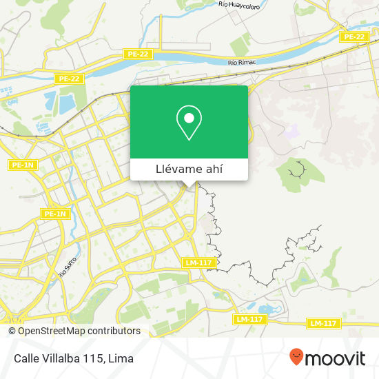 Mapa de Calle Villalba 115