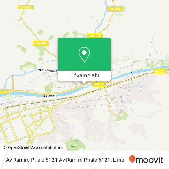Mapa de Av Ramiro Priale   6121 Av Ramiro Priale   6121