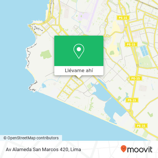 Mapa de Av Alameda San Marcos 420