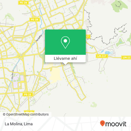 Mapa de La Molina