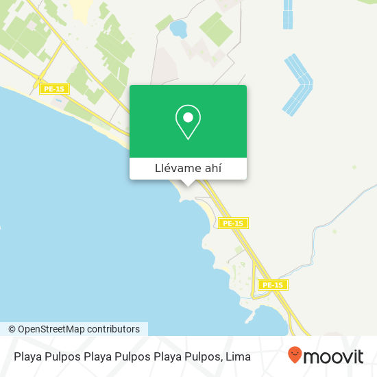 Mapa de Playa Pulpos  Playa Pulpos Playa Pulpos