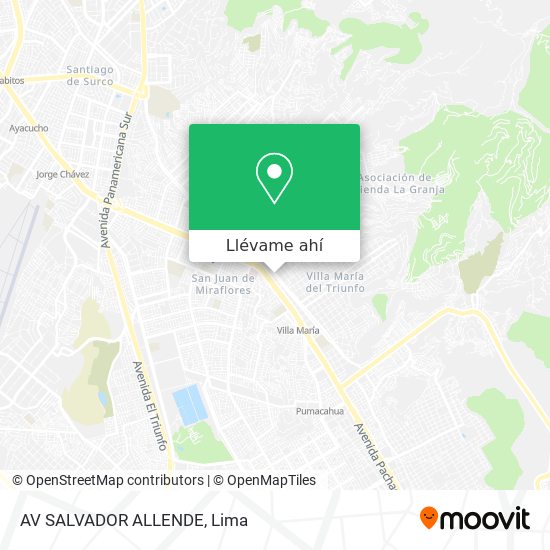 Mapa de AV  SALVADOR ALLENDE