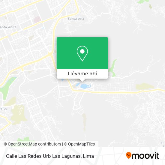 Mapa de Calle Las Redes   Urb  Las Lagunas