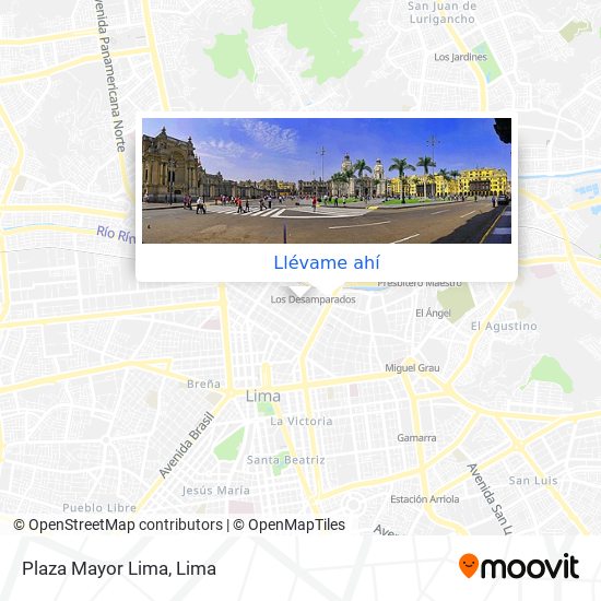 Mapa de Plaza Mayor Lima