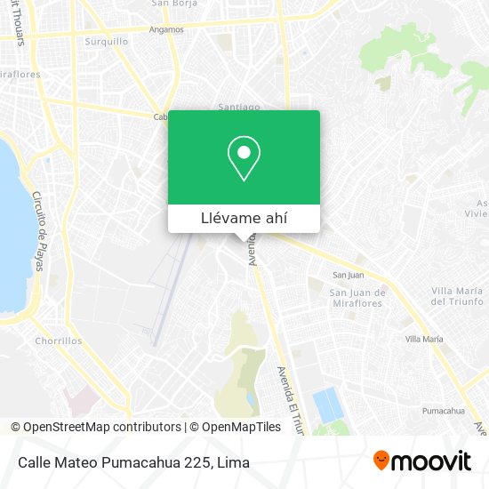 Mapa de Calle Mateo Pumacahua 225