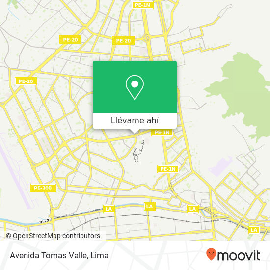 Mapa de Avenida Tomas Valle