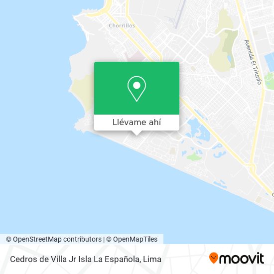 Mapa de Cedros de Villa   Jr  Isla La Española