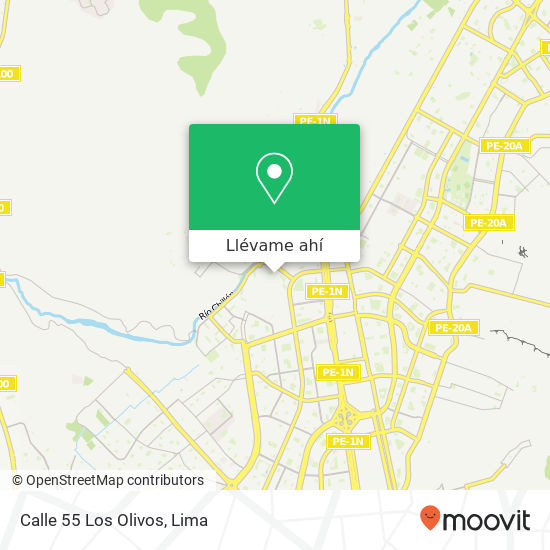 Mapa de Calle 55  Los Olivos