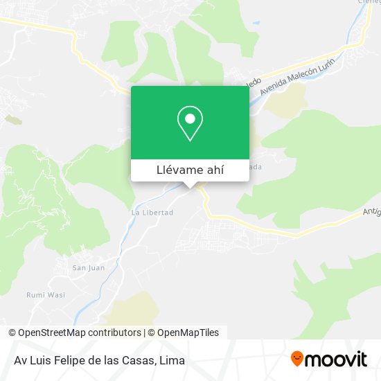 Mapa de Av  Luis Felipe de las Casas