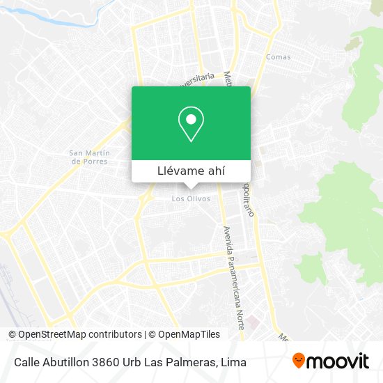 Mapa de Calle Abutillon 3860   Urb  Las Palmeras
