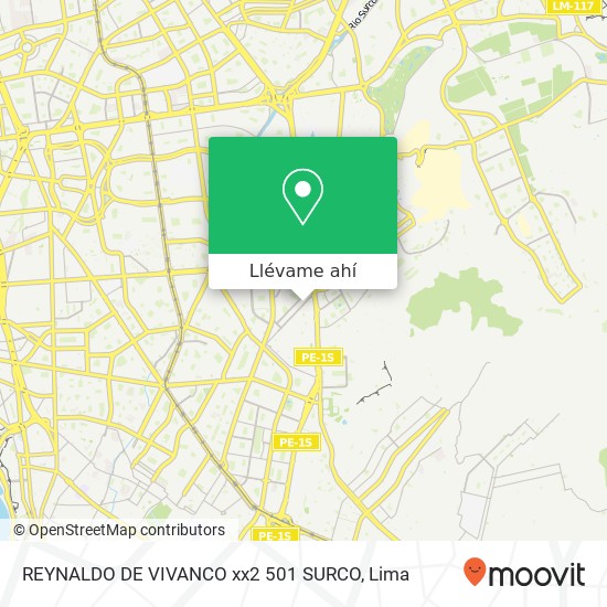 Mapa de REYNALDO DE VIVANCO xx2   501 SURCO