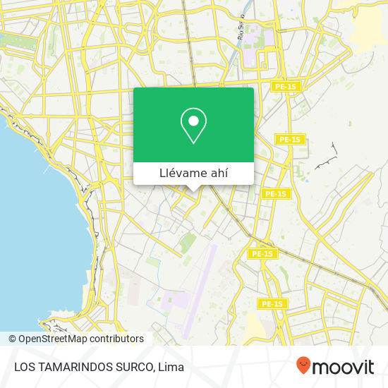 Mapa de LOS TAMARINDOS  SURCO
