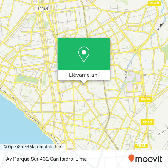 Mapa de Av  Parque Sur 432  San Isidro