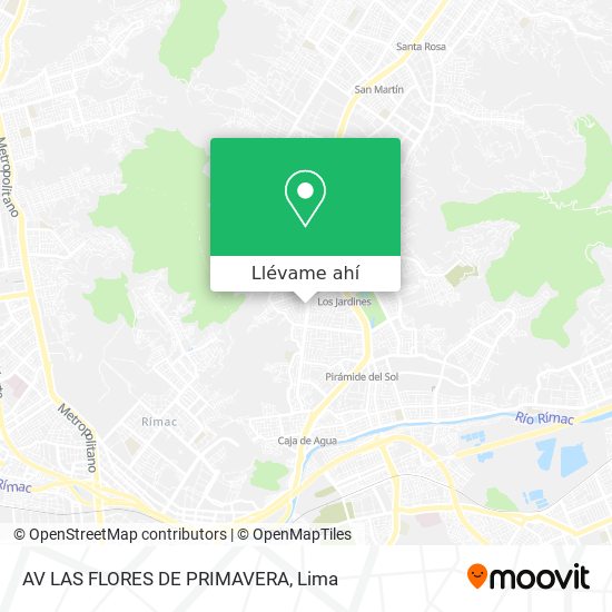Mapa de AV  LAS FLORES DE PRIMAVERA