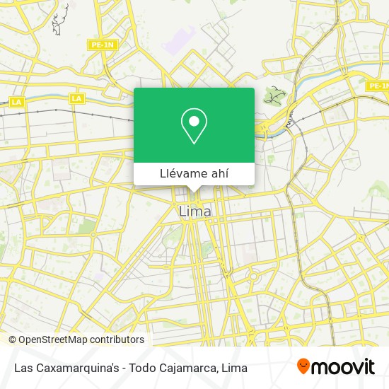 Mapa de Las Caxamarquina's - Todo Cajamarca