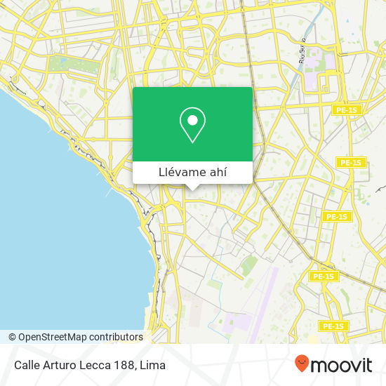 Mapa de Calle Arturo Lecca 188
