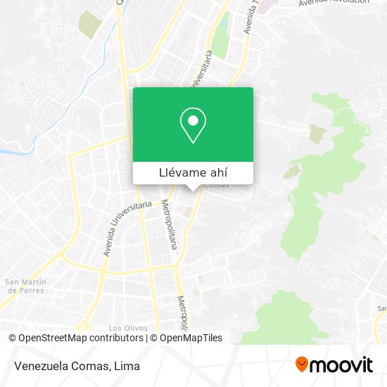 Mapa de Venezuela  Comas