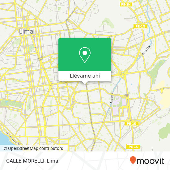 Mapa de CALLE MORELLI