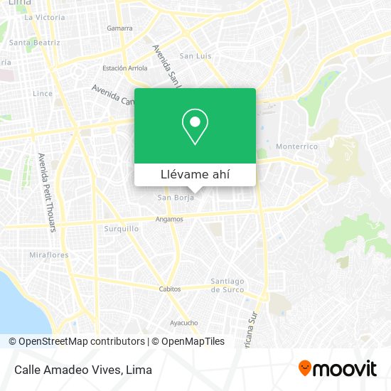 Mapa de Calle Amadeo Vives