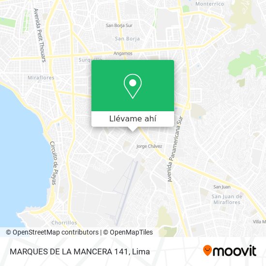 Mapa de MARQUES DE LA MANCERA 141