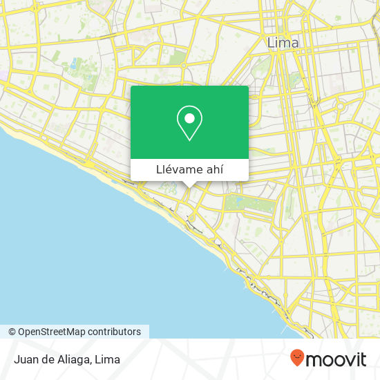 Mapa de Juan de Aliaga