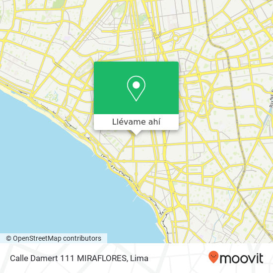 Mapa de Calle Damert  111 MIRAFLORES
