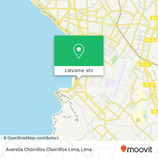 Mapa de Avenida Chorrillos   Chorrillos  Lima