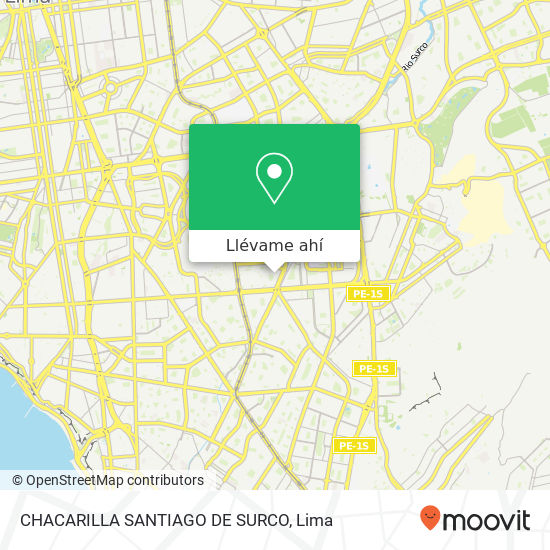 Mapa de CHACARILLA  SANTIAGO DE SURCO