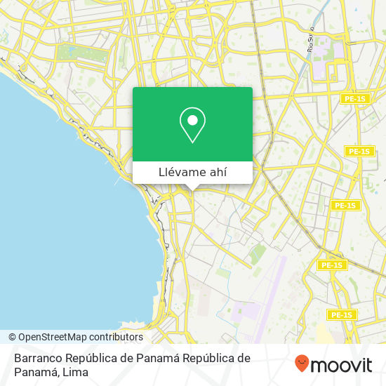 Mapa de Barranco  República de Panamá República de Panamá