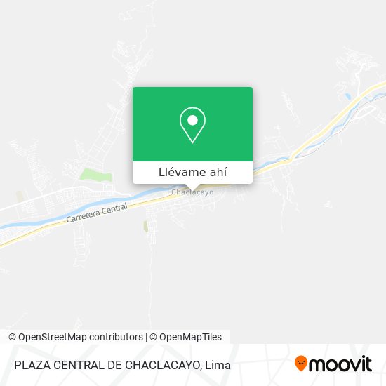 Mapa de PLAZA CENTRAL DE CHACLACAYO