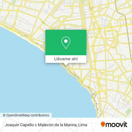 Mapa de Joaquin Capello c Malecón de la Marina