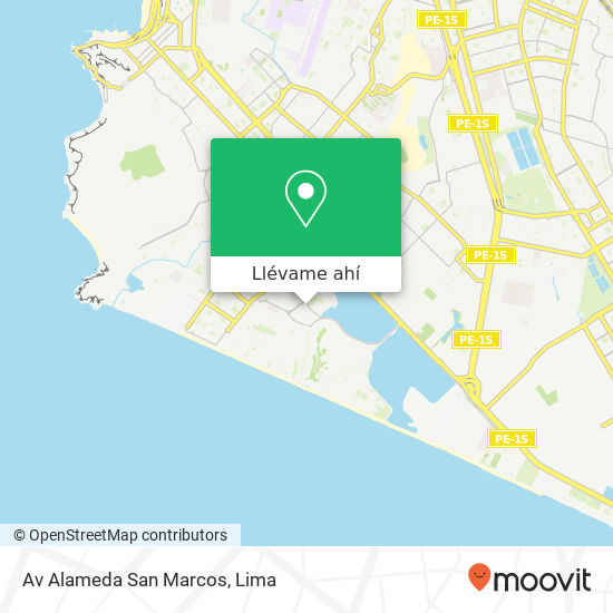 Mapa de Av Alameda San Marcos