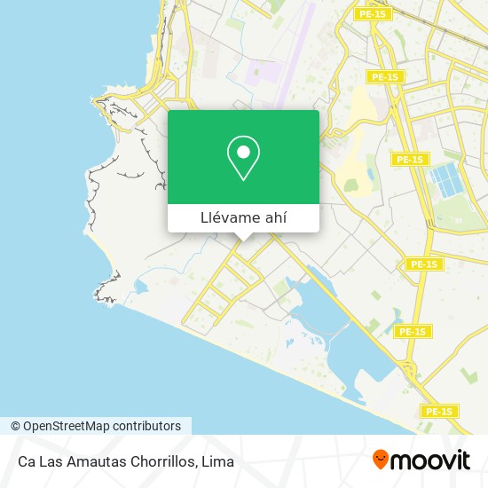 Mapa de Ca  Las Amautas   Chorrillos