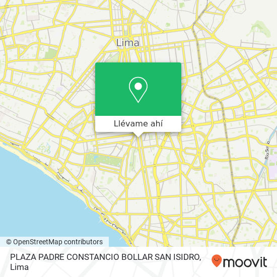 Mapa de PLAZA PADRE CONSTANCIO BOLLAR  SAN ISIDRO