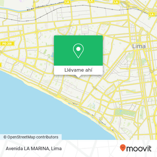 Mapa de Avenida LA MARINA