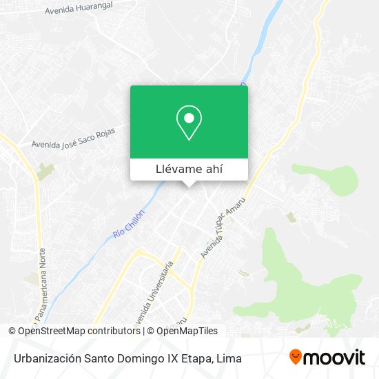 Mapa de Urbanización Santo Domingo IX Etapa