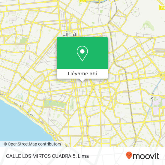 Mapa de CALLE LOS MIRTOS CUADRA 5