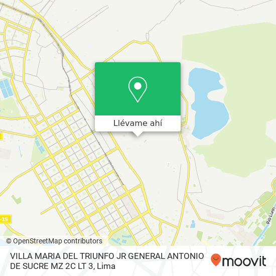 Mapa de VILLA MARIA DEL TRIUNFO JR GENERAL ANTONIO DE SUCRE MZ 2C LT 3